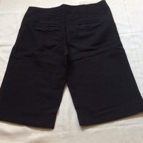 Early 2000's Diane Von Fustenberg linen coton navy bermuda short size 10 or 8 - Picture 2 of 3